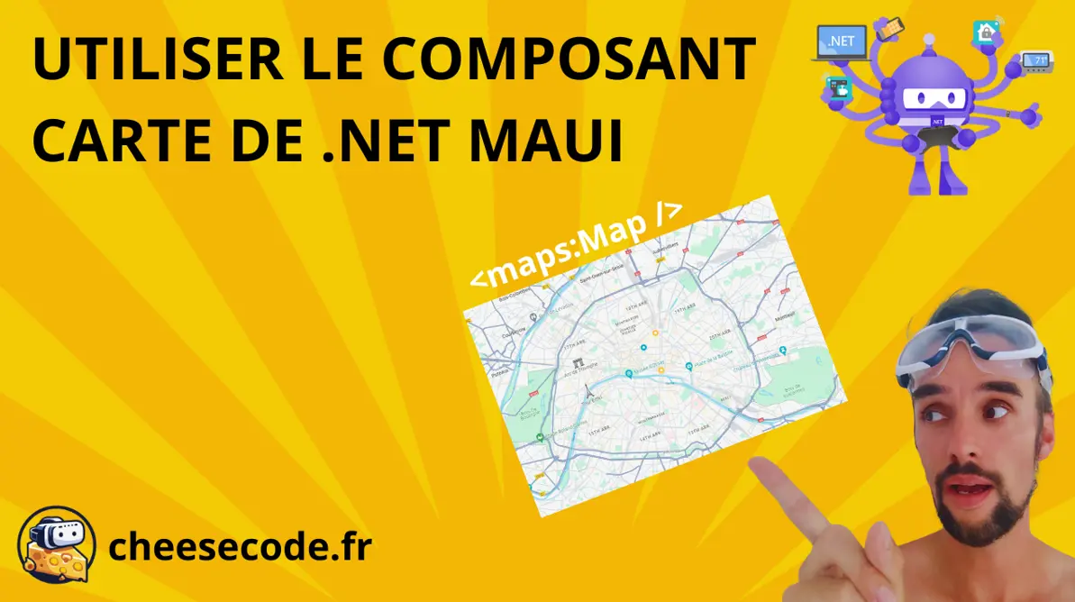 Tuto Vidéo Utiliser le composant carte de .Net MAUI en MVVM